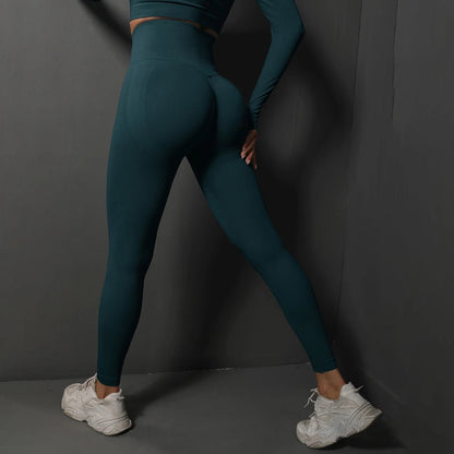 Seamless Gym Leggings Women Yoga Pants Sexy High Waist Booty Lifting Leggings Pants Women Sports Clothing Fitness Wear - Avero