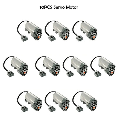 Servo steering motor Power 88004 Functions Technical Parts Compatible with legoeds Building Blocks MOC Brick Power Up Car Truck - Avero