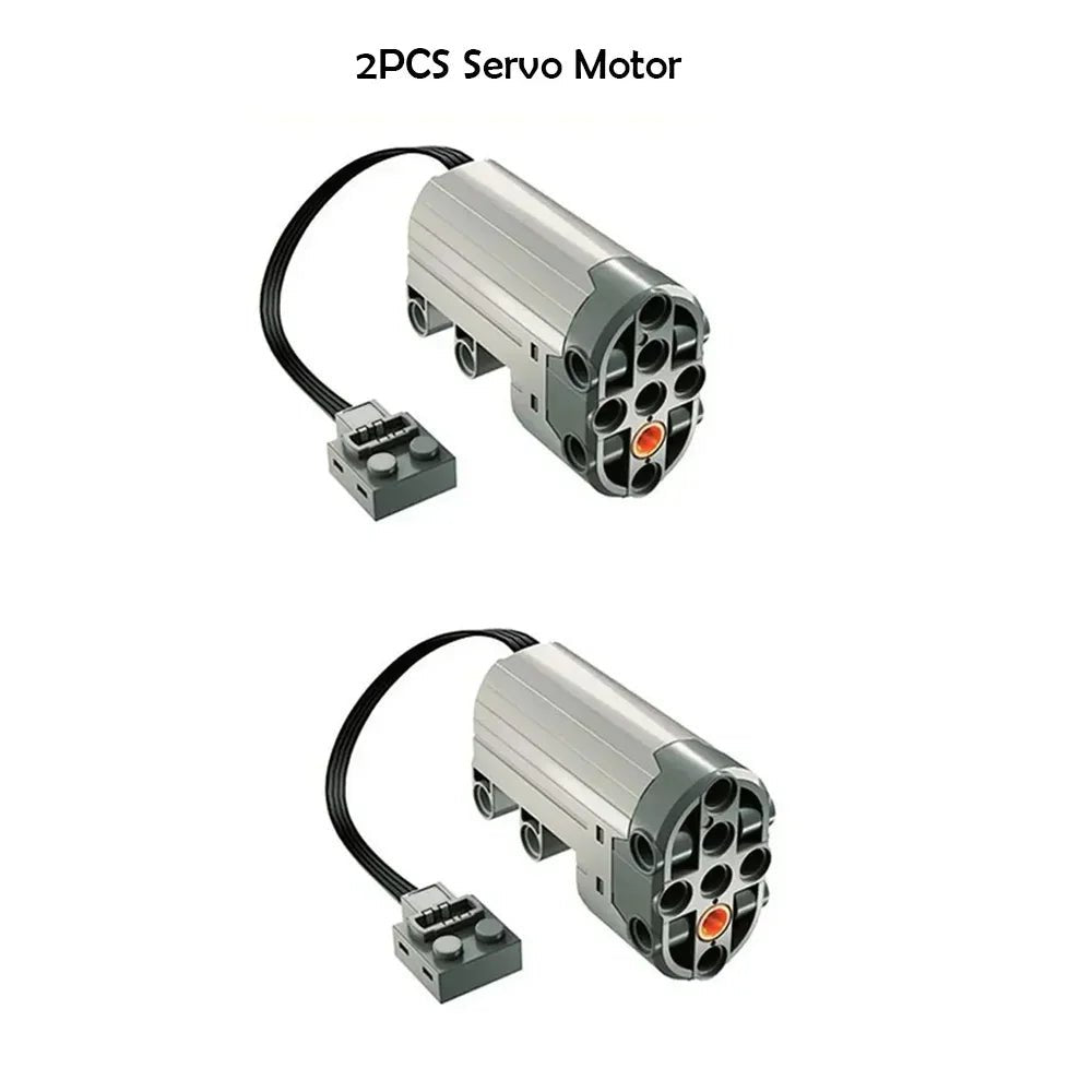 Servo steering motor Power 88004 Functions Technical Parts Compatible with legoeds Building Blocks MOC Brick Power Up Car Truck - Avero