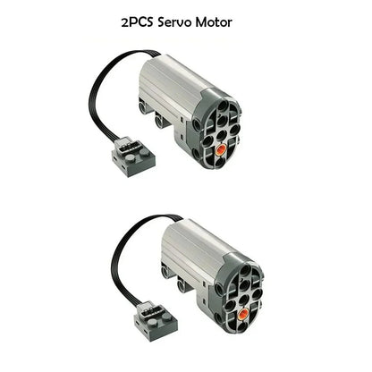 Servo steering motor Power 88004 Functions Technical Parts Compatible with legoeds Building Blocks MOC Brick Power Up Car Truck - Avero