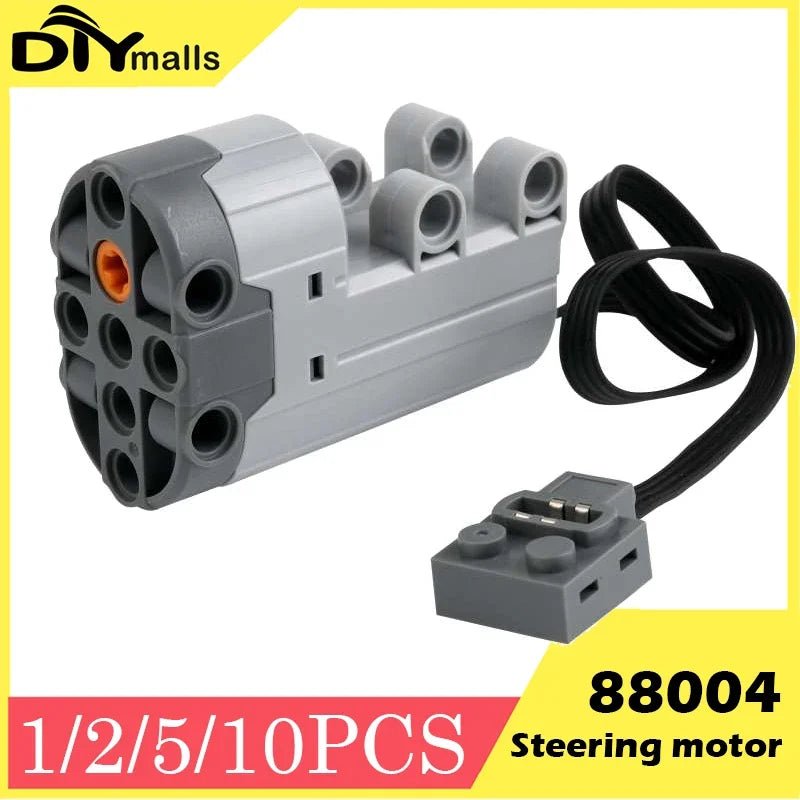 Servo steering motor Power 88004 Functions Technical Parts Compatible with legoeds Building Blocks MOC Brick Power Up Car Truck - Avero
