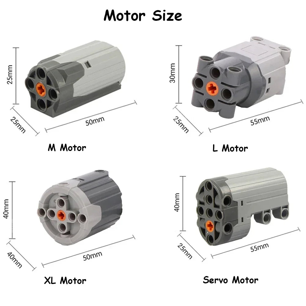 Servo steering motor Power 88004 Functions Technical Parts Compatible with legoeds Building Blocks MOC Brick Power Up Car Truck - Avero