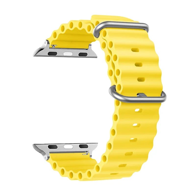 Silicone Ocean strap for Apple watch band Series Ultra 9 8 7 6 5 4 10 SE iwatch bracelet 42mm 44mm 45mm 49mm 40mm 41mm 46mm band - Avero