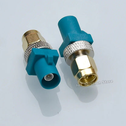 SMA Male to Fakra - Z RF Coaxial Converter Adapter SMB Fakra Z FakraZ Connector General Type 50 Ohm - Avero