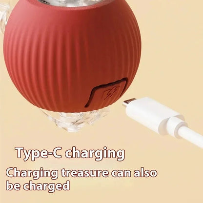 Smart Cat Toys Automatic Rolling Ball Fake Tail Rechargeable Electric Pet Interactive Toy Dog Cat Training Imitate Mouse Tail - Avero