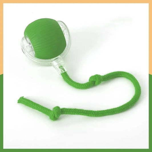 Smart Cat Toys Automatic Rolling Ball Fake Tail Rechargeable Electric Pet Interactive Toy Dog Cat Training Imitate Mouse Tail - Avero