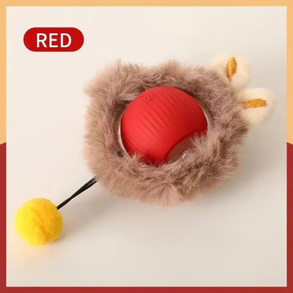 Smart Cat Toys Automatic Rolling Ball Fake Tail Rechargeable Electric Pet Interactive Toy Dog Cat Training Imitate Mouse Tail - Avero