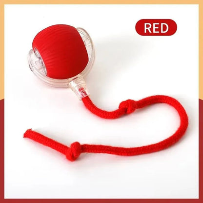 Smart Cat Toys Automatic Rolling Ball Fake Tail Rechargeable Electric Pet Interactive Toy Dog Cat Training Imitate Mouse Tail - Avero