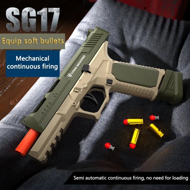 Soft Bullet Airsoft Sig17 Throwing Shell Toy Gun Launcher Outdoor Sports CS Game Weapon Pistol Shooter Weapon For Children Gift - Avero