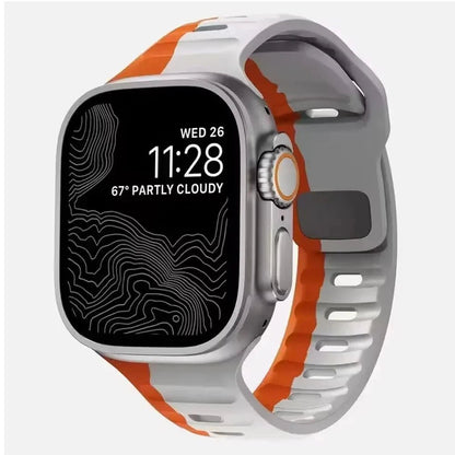 Soft Silicone Band For Apple Watch Band Ultra 49mm 44mm 45mm 42mm 41mm 42mm 38mm Sport Watchband iwatch Serise 8 7 6 5 Bracelet - Avero