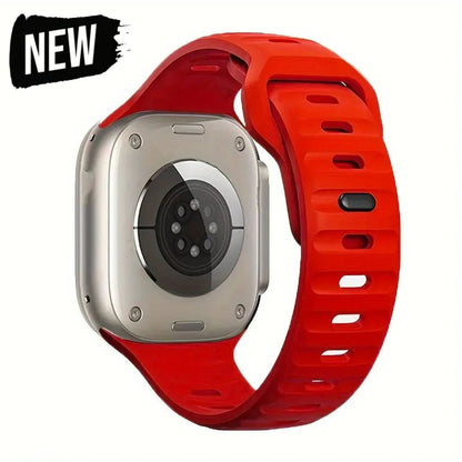 Soft Silicone Strap For Apple Watch Band Ultra 49mm 44mm 45mm 42mm 41mm 42mm 38mm Sport Watchband IWatch Serise 9 8 7 6 Bracelet - Avero