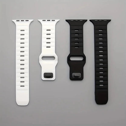 Soft Silicone Strap For Apple Watch Band Ultra 49mm 44mm 45mm 42mm 41mm 42mm 38mm Sport Watchband IWatch Serise 9 8 7 6 Bracelet - Avero