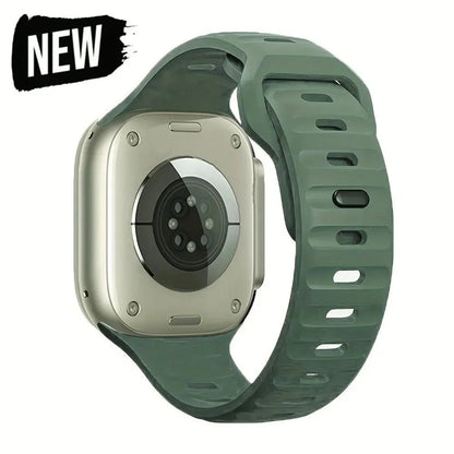 Soft Silicone Strap For Apple Watch Band Ultra 49mm 44mm 45mm 42mm 41mm 42mm 38mm Sport Watchband IWatch Serise 9 8 7 6 Bracelet - Avero