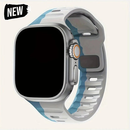 Soft Silicone Strap For Apple Watch Band Ultra 49mm 44mm 45mm 42mm 41mm 42mm 38mm Sport Watchband IWatch Serise 9 8 7 6 Bracelet - Avero