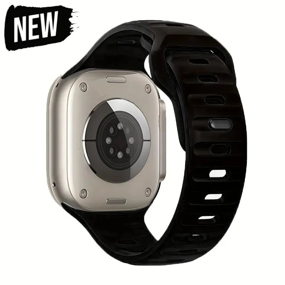 Soft Silicone Strap For Apple Watch Band Ultra 49mm 44mm 45mm 42mm 41mm 42mm 38mm Sport Watchband IWatch Serise 9 8 7 6 Bracelet - Avero