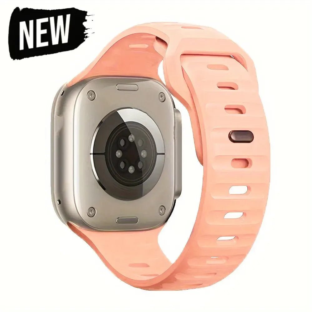 Soft Silicone Strap For Apple Watch Band Ultra 49mm 44mm 45mm 42mm 41mm 42mm 38mm Sport Watchband IWatch Serise 9 8 7 6 Bracelet - Avero