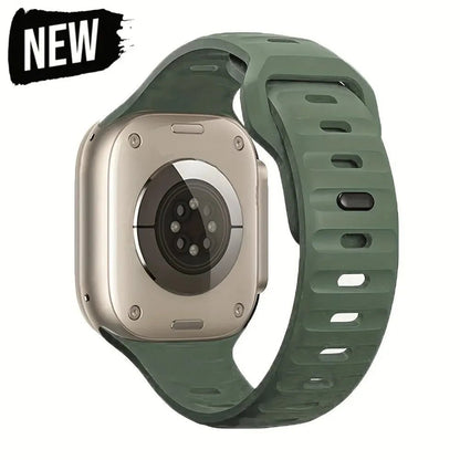 Soft Silicone Strap For Apple Watch Band Ultra 49mm 44mm 45mm 42mm 41mm 42mm 38mm Sport Watchband IWatch Serise 9 8 7 6 Bracelet - Avero
