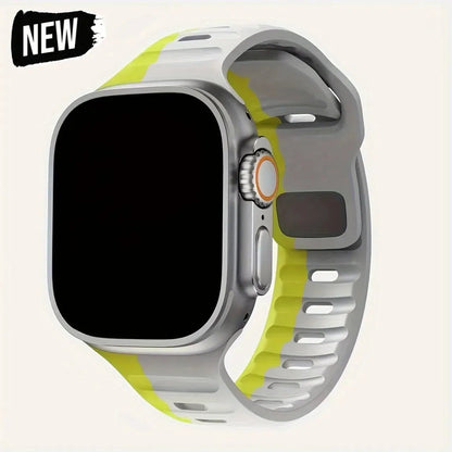 Soft Silicone Strap For Apple Watch Band Ultra 49mm 44mm 45mm 42mm 41mm 42mm 38mm Sport Watchband IWatch Serise 9 8 7 6 Bracelet - Avero