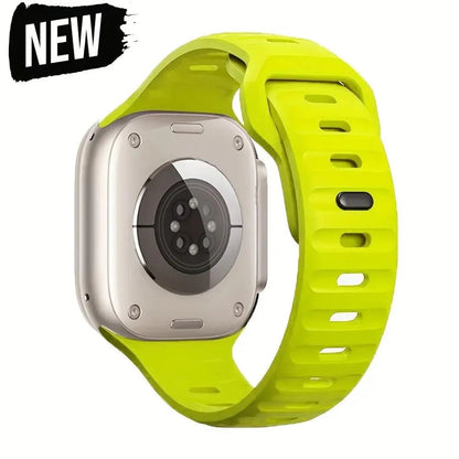 Soft Silicone Strap For Apple Watch Band Ultra 49mm 44mm 45mm 42mm 41mm 42mm 38mm Sport Watchband IWatch Serise 9 8 7 6 Bracelet - Avero