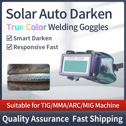 Solar Auto Darkening True Color Welding Mask Welding Helmet Eyes Goggle/Welder Glasses Arc Protection Helmet for Welding Machine - Avero