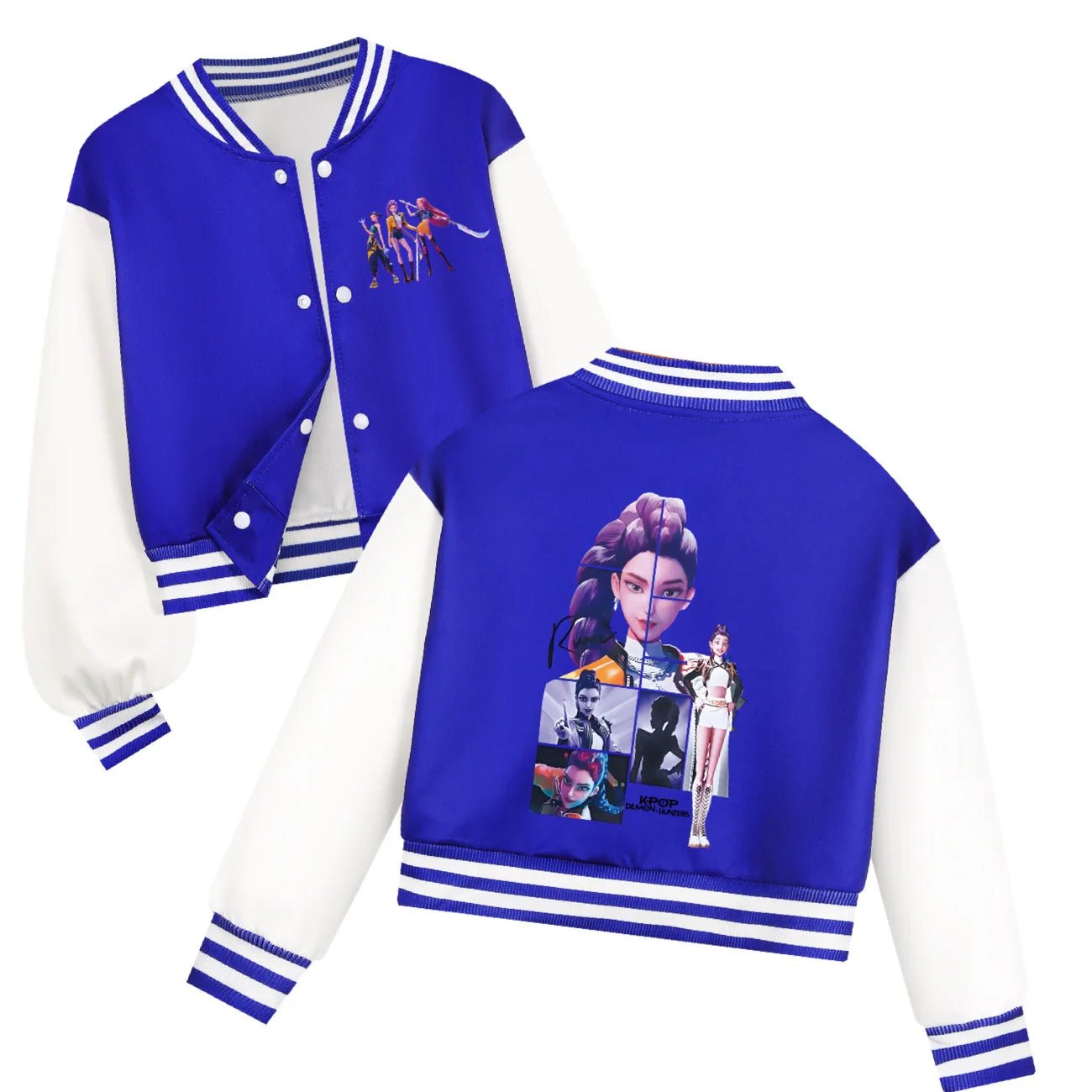 Spring Autumn Girls Baby Casual Hoodies Children CostumeKids KPop Demon Hunters Huntrix Clothes Boys Baseball Uniform - Avero