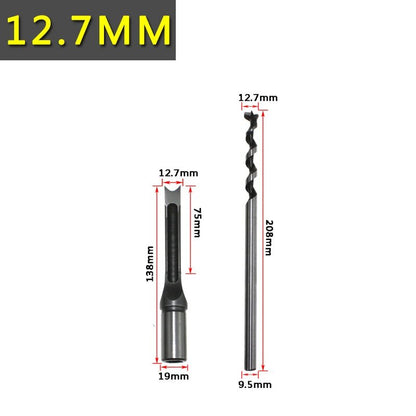 Square Hole Drill Woodworking Drill Tools Auger Mortising Chisel Drill Set DIY Furniture Square Woodworking Drill - Avero