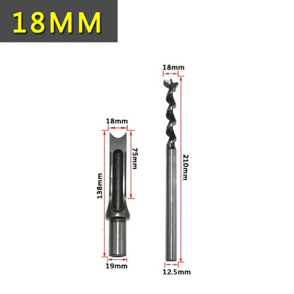 Square Hole Drill Woodworking Drill Tools Auger Mortising Chisel Drill Set DIY Furniture Square Woodworking Drill - Avero