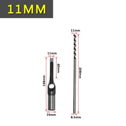 Square Hole Drill Woodworking Drill Tools Auger Mortising Chisel Drill Set DIY Furniture Square Woodworking Drill - Avero