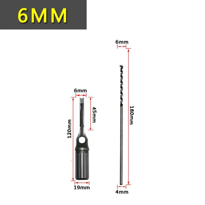 Square Hole Drill Woodworking Drill Tools Auger Mortising Chisel Drill Set DIY Furniture Square Woodworking Drill - Avero