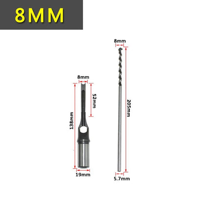 Square Hole Drill Woodworking Drill Tools Auger Mortising Chisel Drill Set DIY Furniture Square Woodworking Drill - Avero