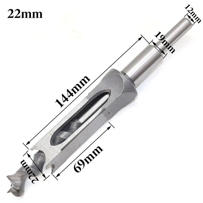 Square Hole Drill Woodworking Drill Tools Auger Mortising Chisel Drill Set DIY Furniture Square Woodworking Drill - Avero
