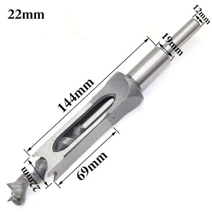 Square Hole Drill Woodworking Drill Tools Auger Mortising Chisel Drill Set DIY Furniture Square Woodworking Drill - Avero