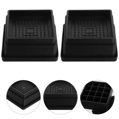 Stackable Bed Lifters Height Adjustable Furniture Risers Nonslip Bottom For Couch Chair Sofa Table Rubber Reusable Riser Blocks - Avero