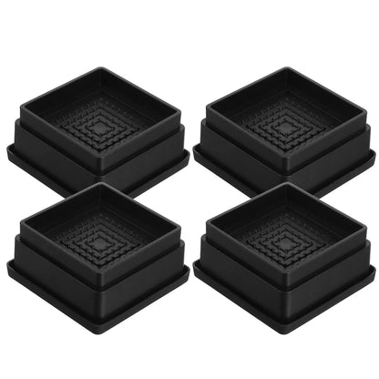 Stackable Bed Lifters Height Adjustable Furniture Risers Nonslip Bottom For Couch Chair Sofa Table Rubber Reusable Riser Blocks - Avero