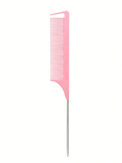 stainless steel pointed tail hair professional hair comb hair brush salon hair styling tool hair comb Special for real hair wigs - Avero