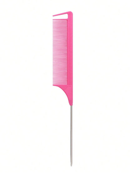 stainless steel pointed tail hair professional hair comb hair brush salon hair styling tool hair comb Special for real hair wigs - Avero