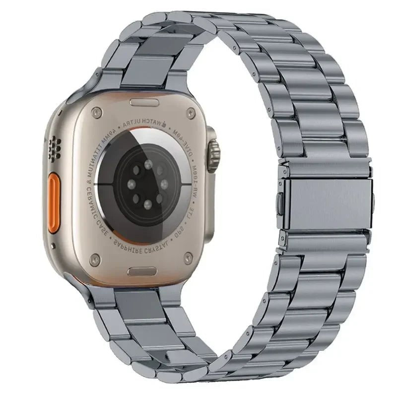Stainless Steel Strap for Apple Watch band 44mm 45mm 38 - 42 - 40mm - 41mm Metal link Bracelet iWatch series 8 7 6 5 4 3 se Ultra 49mm - Avero