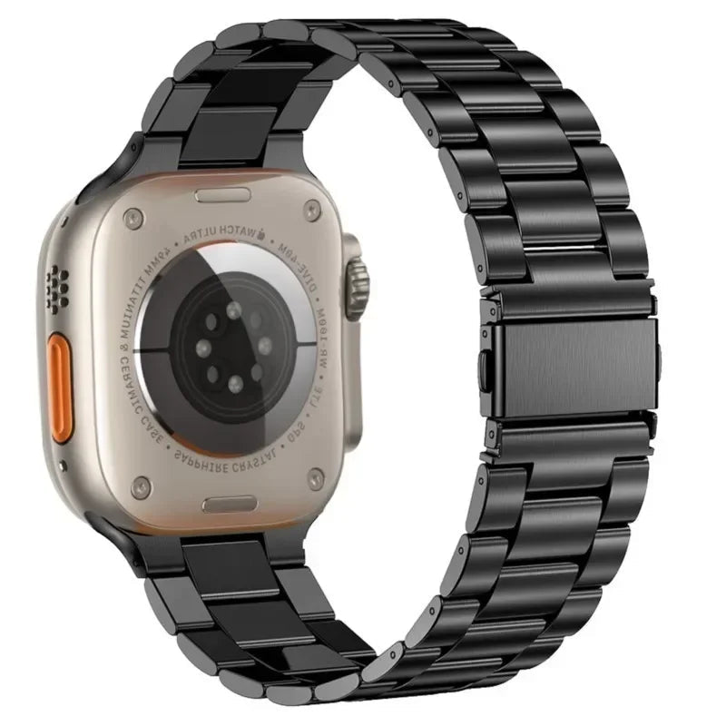 Stainless Steel Strap for Apple Watch band 44mm 45mm 38 - 42 - 40mm - 41mm Metal link Bracelet iWatch series 8 7 6 5 4 3 se Ultra 49mm - Avero
