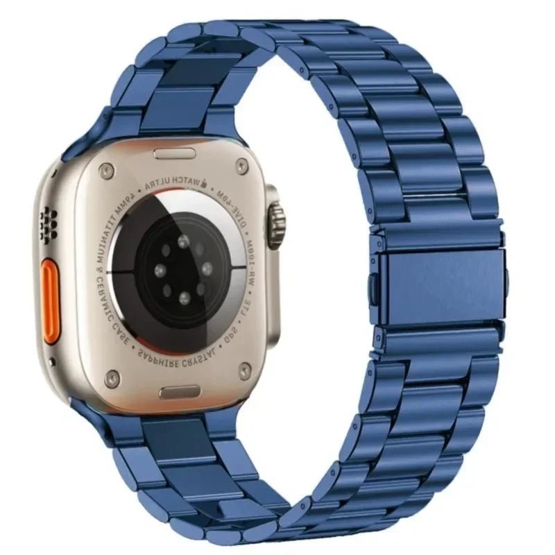 Stainless Steel Strap for Apple Watch band 44mm 45mm 38 - 42 - 40mm - 41mm Metal link Bracelet iWatch series 8 7 6 5 4 3 se Ultra 49mm - Avero