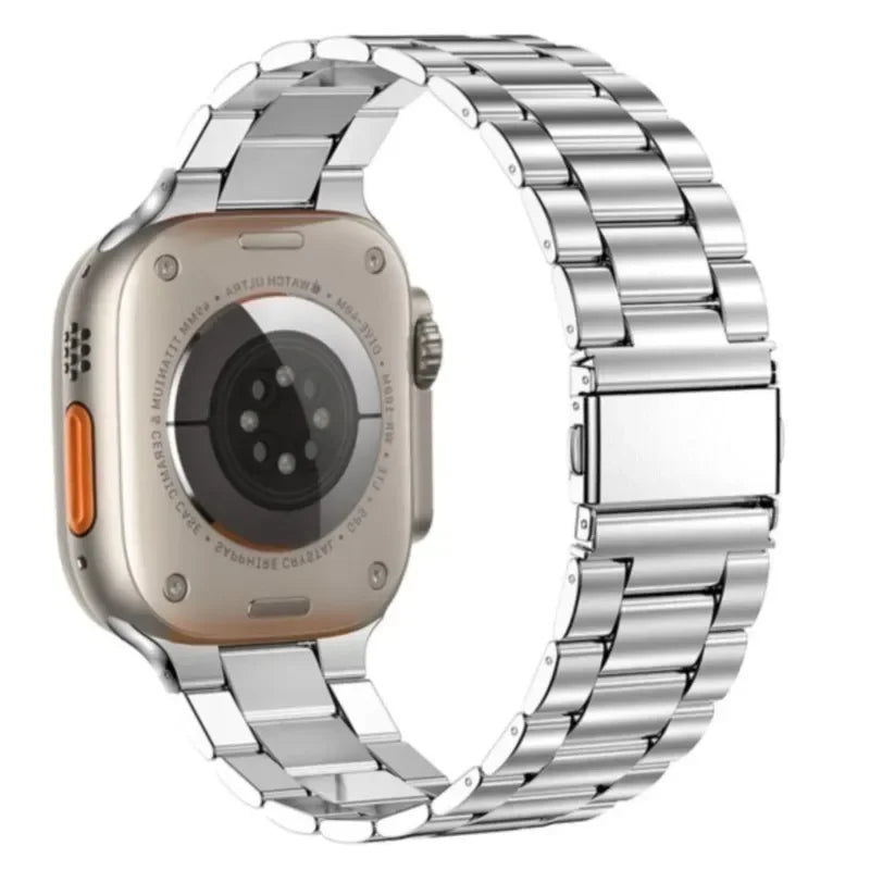Stainless Steel Strap for Apple Watch band 44mm 45mm 38 - 42 - 40mm - 41mm Metal link Bracelet iWatch series 8 7 6 5 4 3 se Ultra 49mm - Avero