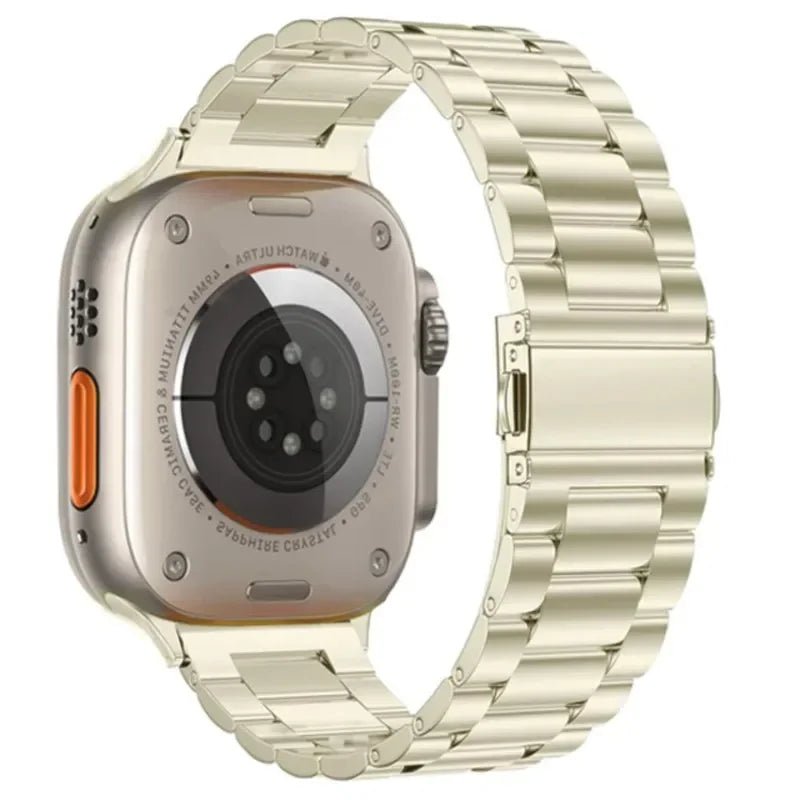 Stainless Steel Strap for Apple Watch band 44mm 45mm 38 - 42 - 40mm - 41mm Metal link Bracelet iWatch series 8 7 6 5 4 3 se Ultra 49mm - Avero
