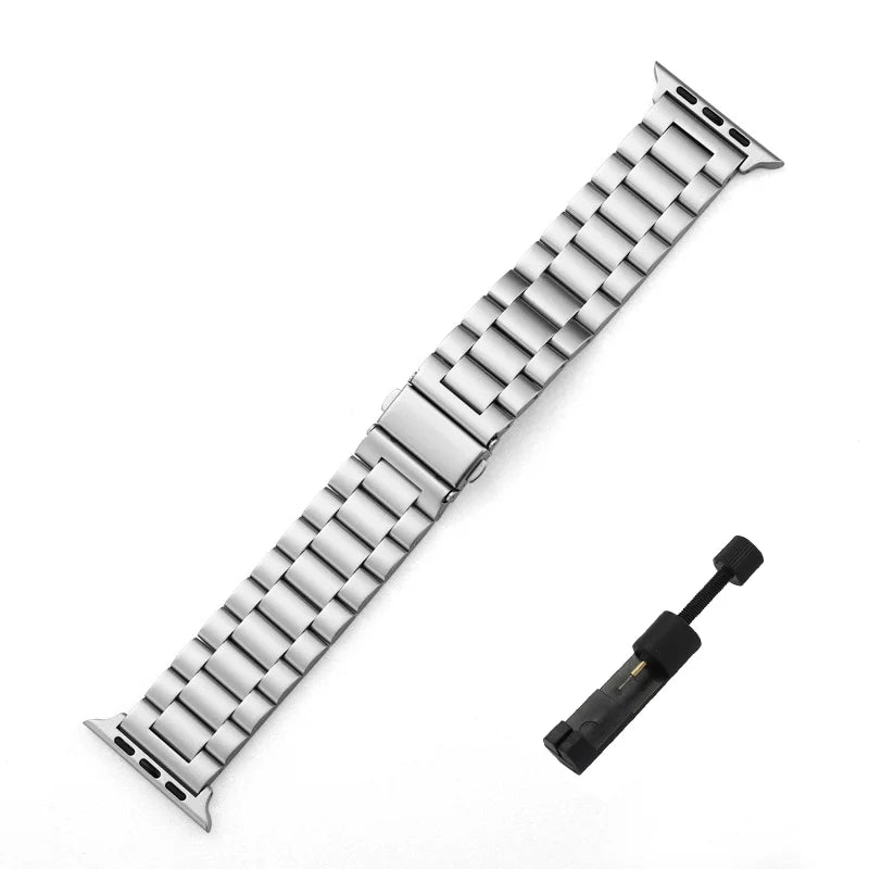 Stainless Steel Strap for Apple Watch band 44mm 45mm 38 - 42 - 40mm - 41mm Metal link Bracelet iWatch series 8 7 6 5 4 3 se Ultra 49mm - Avero