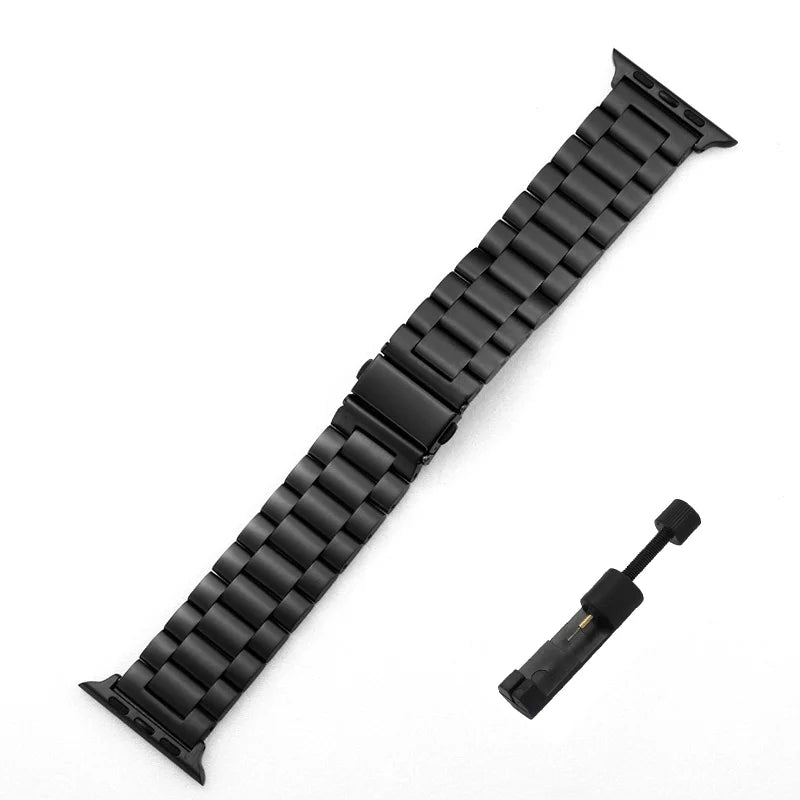 Stainless Steel Strap for Apple Watch band 44mm 45mm 38 - 42 - 40mm - 41mm Metal link Bracelet iWatch series 8 7 6 5 4 3 se Ultra 49mm - Avero