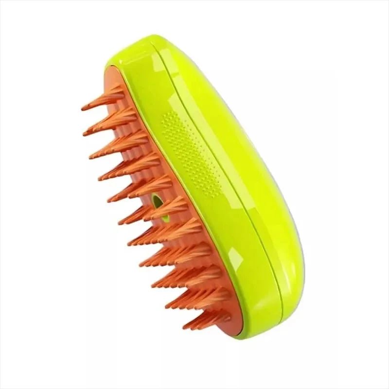 Steamy Dog Brush Electric Spray Cat Hair Brush 3 In1 Dog Steamer Brush for Massage Pet Grooming Removing Tangled and Loose Hair - Avero