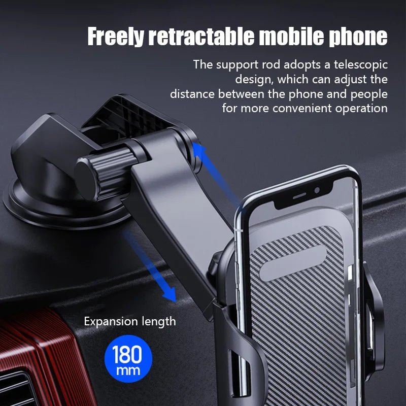 Sucker Car Phone Holder Stand Gravity Dashboard Suction Cup Smartphone Mobile Cell Support in Car Bracket For All Phones - Avero