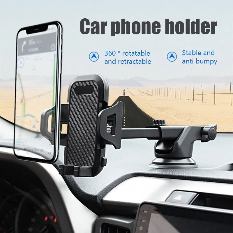 Sucker Car Phone Holder Stand Gravity Dashboard Suction Cup Smartphone Mobile Cell Support in Car Bracket For All Phones - Avero