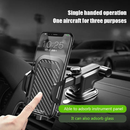 Sucker Car Phone Holder Stand Gravity Dashboard Suction Cup Smartphone Mobile Cell Support in Car Bracket For All Phones - Avero