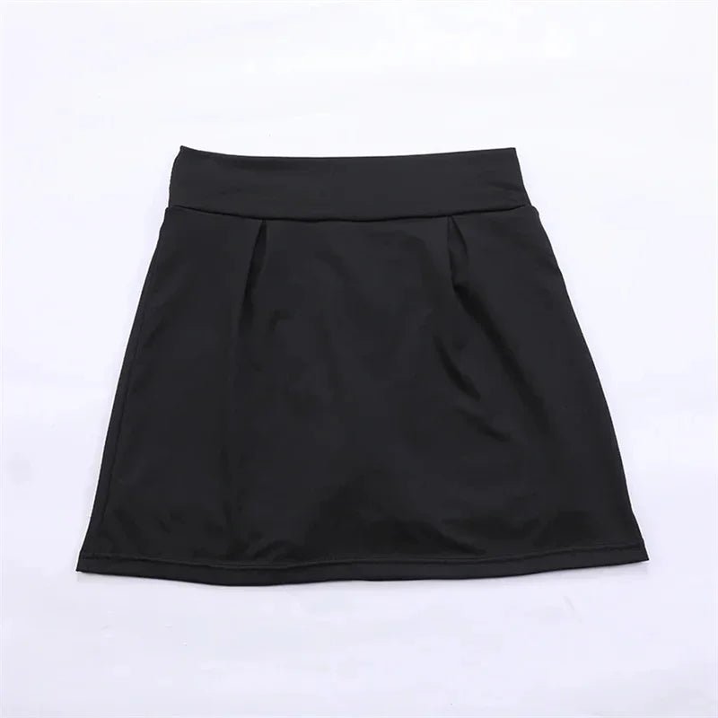 Summer fashion explosion women solid color outdoor sports fitness running yoga quick dry fake two running skirts - Avero