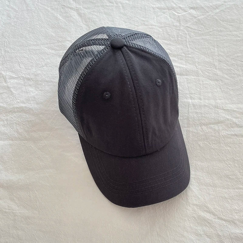 Summer Kids Baseball Cap Casual Solid Children Caps Sun Hat Boys Girls Outdoor Accessories 2 - 8Y - Avero