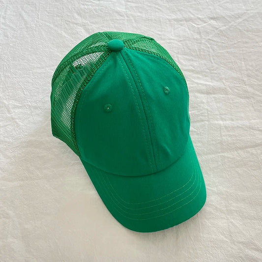 Summer Kids Baseball Cap Casual Solid Children Caps Sun Hat Boys Girls Outdoor Accessories 2 - 8Y - Avero